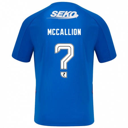 Kandiny Kinderen Aiden Mccallion #0 Donkerblauw Thuisshirt Thuistenue 2024/25 T-Shirt