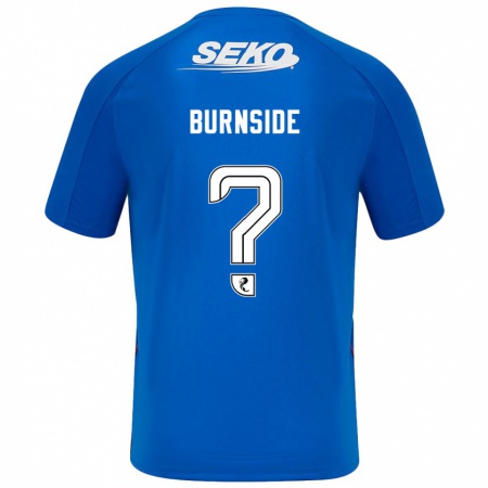 Kandiny Bambino Maglia Callum Burnside #0 Blu Scuro Kit Gara Home 2024/25 Maglietta