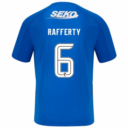 Kandiny Kinderen Laura Rafferty #6 Donkerblauw Thuisshirt Thuistenue 2024/25 T-Shirt