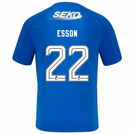 Kandiny Bambino Maglia Victoria Esson #22 Blu Scuro Kit Gara Home 2024/25 Maglietta