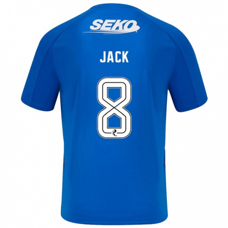 Kandiny Kinder Ryan Jack #8 Dunkelblau Heimtrikot Trikot 2024/25 T-Shirt Österreich