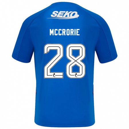 Kandiny Kinderen Robby Mccrorie #28 Donkerblauw Thuisshirt Thuistenue 2024/25 T-Shirt