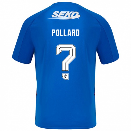 Kandiny Kinderen Lancelot Pollard #0 Donkerblauw Thuisshirt Thuistenue 2024/25 T-Shirt