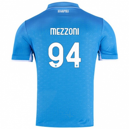 Kandiny Kinderen Francesco Mezzoni #94 Hemelsblauw Thuisshirt Thuistenue 2024/25 T-Shirt