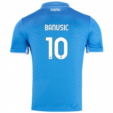 Kandiny Kinder Marija Banušić #10 Himmelblau Heimtrikot Trikot 2024/25 T-Shirt Österreich