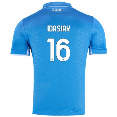 Kandiny Bambino Maglia Hubert Idasiak #16 Azzurro Cielo Kit Gara Home 2024/25 Maglietta