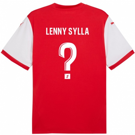 Kandiny Kinderen Lenny Sylla #0 Rood Wit Thuisshirt Thuistenue 2024/25 T-Shirt