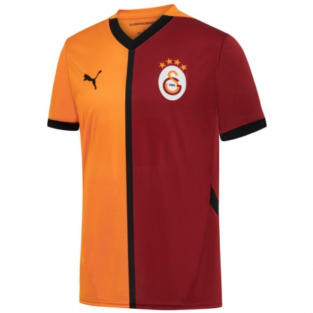 Kandiny Kinderen Arda Hacısalihoğlu #20 Geel Rood Thuisshirt Thuistenue 2024/25 T-Shirt