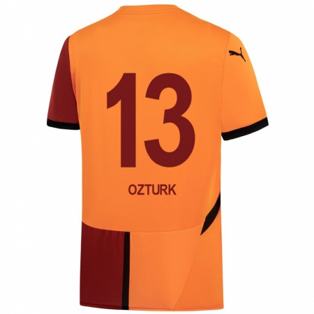 Kandiny Kinder Fatma Sare Öztürk #13 Gelb Rot Heimtrikot Trikot 2024/25 T-Shirt Österreich