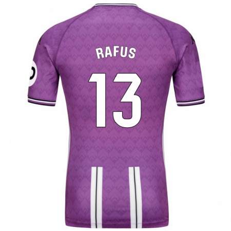 Kandiny Kinderen Arnau Rafús #13 Paars Wit Thuisshirt Thuistenue 2024/25 T-Shirt