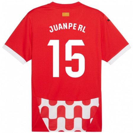 Kandiny Kinderen Juanpe #15 Rood Wit Thuisshirt Thuistenue 2024/25 T-Shirt