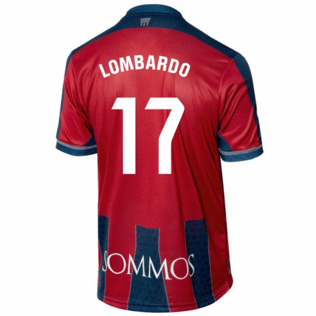 Kandiny Kinder Enzo Lombardo #17 Rot Blau Heimtrikot Trikot 2024/25 T-Shirt Österreich