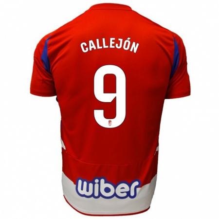 Kandiny Kinderen José Callejón #9 Rood Wit Blauw Thuisshirt Thuistenue 2024/25 T-Shirt