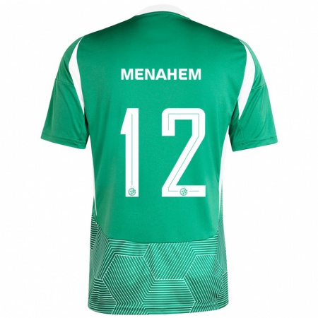 Kandiny Kinderen Sun Menahem #12 Groen Wit Thuisshirt Thuistenue 2024/25 T-Shirt