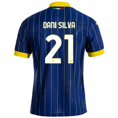 Kandiny Bambino Maglia Dani Silva #21 Blu Giallo Kit Gara Home 2024/25 Maglietta