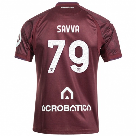 Kandiny Bambino Maglia Zanos Savva #79 Marrone Bianco Kit Gara Home 2024/25 Maglietta