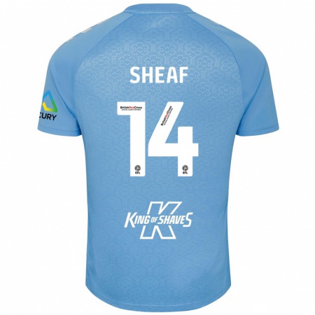 Kandiny Bambino Maglia Ben Sheaf #14 Blu Bianco Kit Gara Home 2024/25 Maglietta