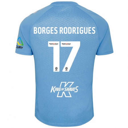 Kandiny Kinderen Raphael Borges Rodrigues #17 Blauw Wit Thuisshirt Thuistenue 2024/25 T-Shirt