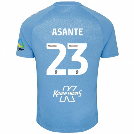 Kandiny Kinderen Brandon Thomas-Asante #23 Blauw Wit Thuisshirt Thuistenue 2024/25 T-Shirt