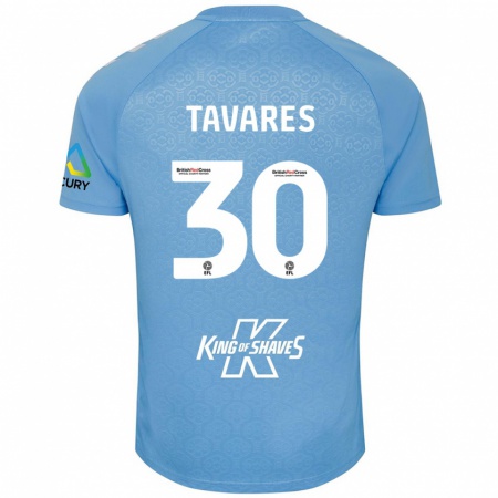 Kandiny Bambino Maglia Fábio Tavares #30 Blu Bianco Kit Gara Home 2024/25 Maglietta