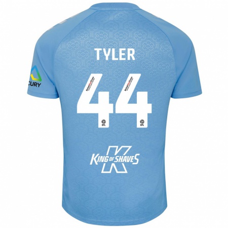 Kandiny Kinderen Cian Tyler #44 Blauw Wit Thuisshirt Thuistenue 2024/25 T-Shirt