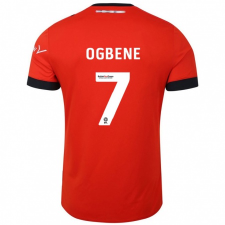 Kandiny Kinderen Chiedozie Ogbene #7 Oranje Zwart Thuisshirt Thuistenue 2024/25 T-Shirt