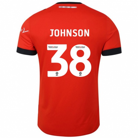 Kandiny Kinderen Joe Johnson #38 Oranje Zwart Thuisshirt Thuistenue 2024/25 T-Shirt