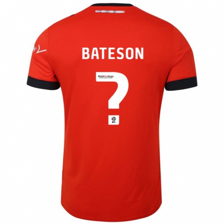 Kandiny Kinderen Jack Bateson #0 Oranje Zwart Thuisshirt Thuistenue 2024/25 T-Shirt