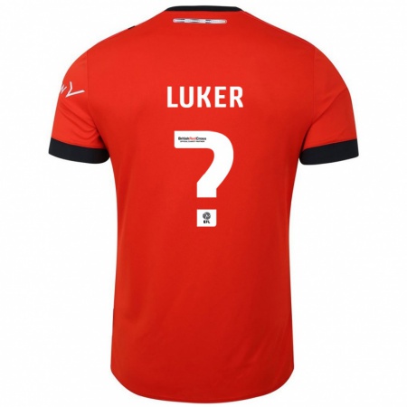 Kandiny Kinderen Jayden Luker #0 Oranje Zwart Thuisshirt Thuistenue 2024/25 T-Shirt