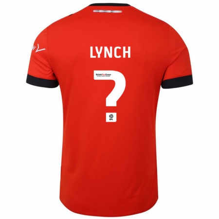 Kandiny Bambino Maglia Oliver Lynch #0 Arancione Nero Kit Gara Home 2024/25 Maglietta