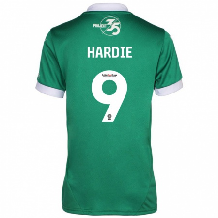 Kandiny Kinderen Ryan Hardie #9 Groen Wit Thuisshirt Thuistenue 2024/25 T-Shirt