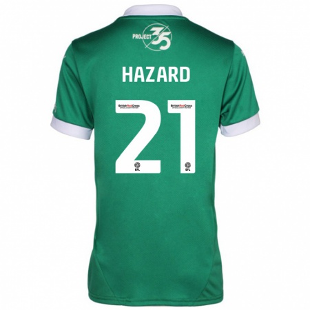 Kandiny Kinderen Conor Hazard #21 Groen Wit Thuisshirt Thuistenue 2024/25 T-Shirt