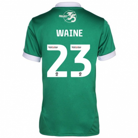 Kandiny Kinderen Ben Waine #23 Groen Wit Thuisshirt Thuistenue 2024/25 T-Shirt