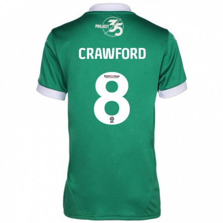 Kandiny Bambino Maglia Imy Crawford #8 Verde Bianco Kit Gara Home 2024/25 Maglietta