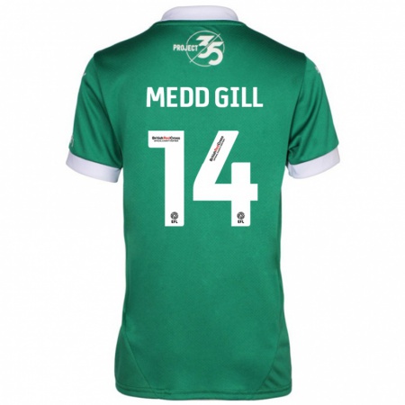 Kandiny Kinderen Tamsin Medd-Gill #14 Groen Wit Thuisshirt Thuistenue 2024/25 T-Shirt