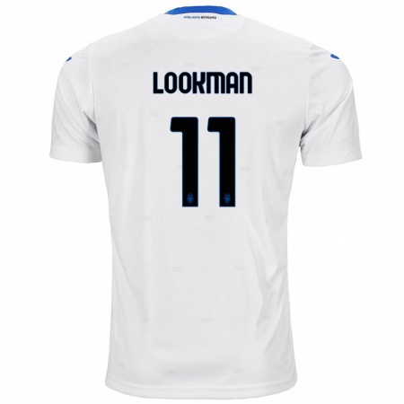 Kandiny Kinderen Ademola Lookman #11 Wit Uitshirt Uittenue 2024/25 T-Shirt