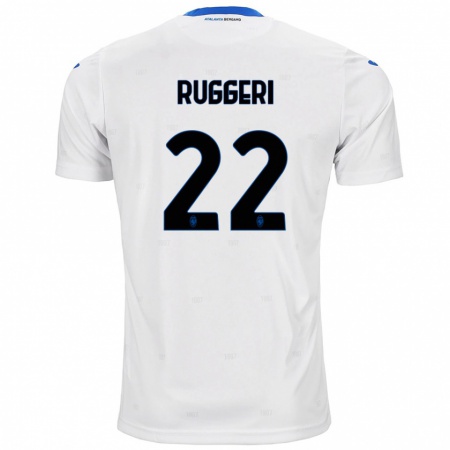 Kandiny Kinderen Matteo Ruggeri #22 Wit Uitshirt Uittenue 2024/25 T-Shirt