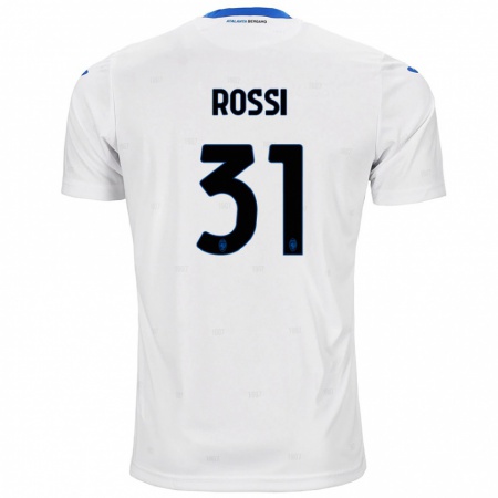 Kandiny Kinderen Francesco Rossi #31 Wit Uitshirt Uittenue 2024/25 T-Shirt