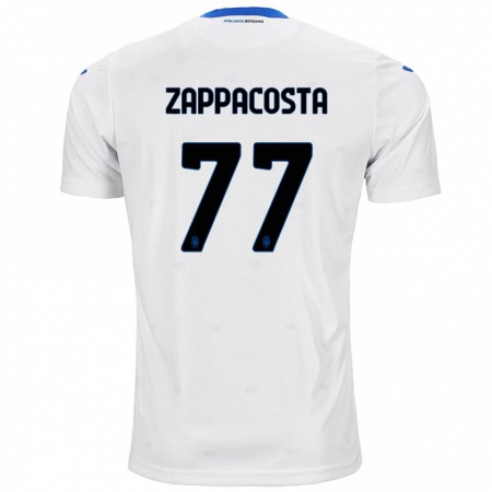 Kandiny Kinderen Davide Zappacosta #77 Wit Uitshirt Uittenue 2024/25 T-Shirt