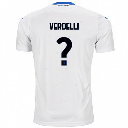 Kandiny Kinder Davide Verdelli #0 Weiß Auswärtstrikot Trikot 2024/25 T-Shirt Österreich