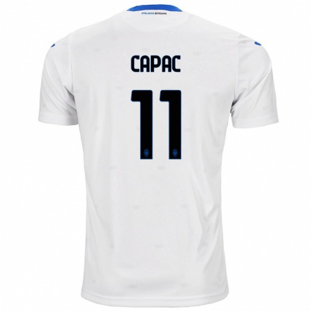 Kandiny Kinderen Alexandru Capac #11 Wit Uitshirt Uittenue 2024/25 T-Shirt