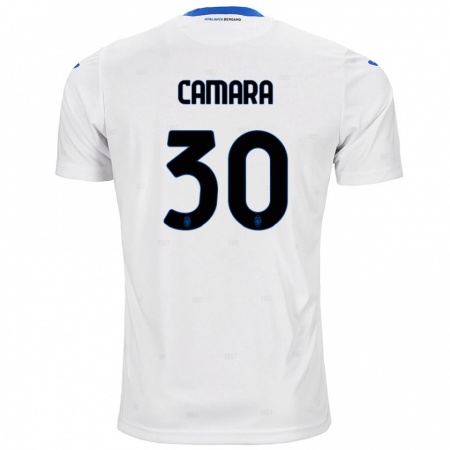 Kandiny Bambino Maglia Henry Camara #30 Bianco Kit Gara Away 2024/25 Maglietta