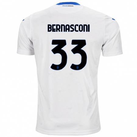 Kandiny Kinderen Lorenzo Bernasconi #33 Wit Uitshirt Uittenue 2024/25 T-Shirt