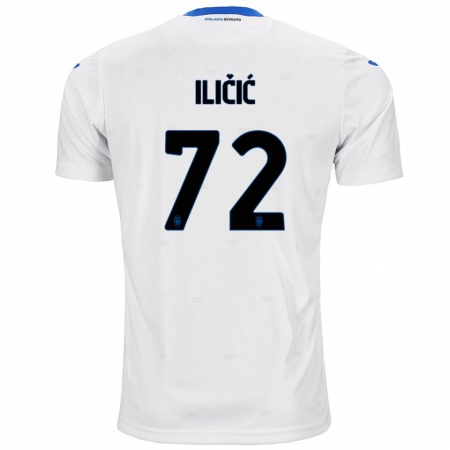 Kandiny Kinderen Josip Ilicic #72 Wit Uitshirt Uittenue 2024/25 T-Shirt