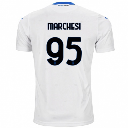 Kandiny Bambino Maglia Silvia Marchesi #95 Bianco Kit Gara Away 2024/25 Maglietta