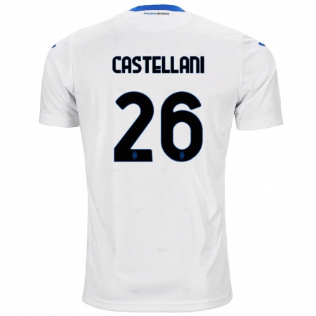 Kandiny Kinder Eleonora Castellani #26 Weiß Auswärtstrikot Trikot 2024/25 T-Shirt Österreich