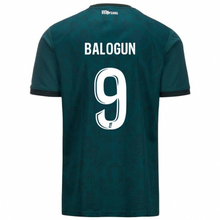 Kandiny Kinderen Folarin Balogun #9 Donkergroen Uitshirt Uittenue 2024/25 T-Shirt