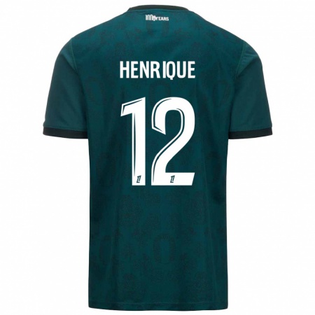 Kandiny Kinderen Caio Henrique #12 Donkergroen Uitshirt Uittenue 2024/25 T-Shirt