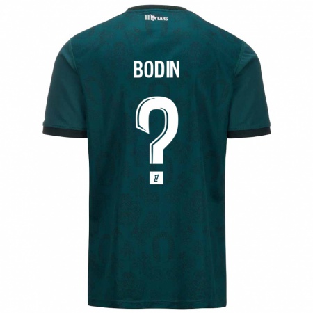 Kandiny Kinderen Hugo Bodin #0 Donkergroen Uitshirt Uittenue 2024/25 T-Shirt