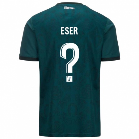 Kandiny Kinderen Allan Eser #0 Donkergroen Uitshirt Uittenue 2024/25 T-Shirt